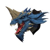 D&D BLUE DRAGON TROPHY PLAQUE