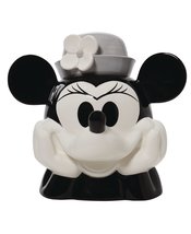 DISNEY MINNIE MOUSE B&W CERAMIC COOKIE JAR