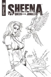 SHEENA QUEEN JUNGLE #8 CVR F 10 COPY INCV LINSNER B&W