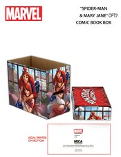 MARVEL SPIDER-MAN & MJ 5PK SHORT COMIC STORAGE BOX