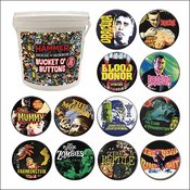 HAMMER HORROR 144PC BUCKET OF BUTTONS
