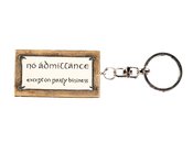 LORD OF THE RINGS NO ADMITTANCE SIGN KEYCHAIN