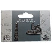 LORD OF THE RINGS HELMS DEEP & ORTHANC PIN SET