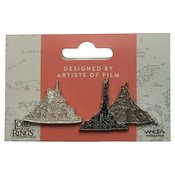 LORD OF THE RINGS MINAS TIRITH & BARAD BUR MT DOOM PIN SET (