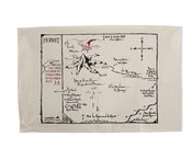 HOBBIT THORINS MAP TEA TOWEL