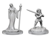 CRITICAL ROLE UPM MINI HUMAN WIZARD FEMALE & HALFLING HOLY W