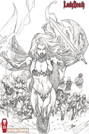 LADY DEATH CATACLYSMIC MAJESTY #1 (OF 2) RAW ED (MR)