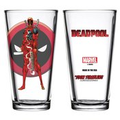 TOON TUMBLERS SERIES 3 DEADPOOL CLEAR PINT GLASS (APR228025)