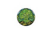 MTG STAINED GLASS FOREST LTD ED AR PIN (JUN228593)