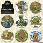 I AM GROOT 144 PC BUTTON ASST