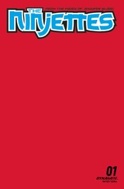 NINJETTES #1 CVR P FOC BLOOD RED BLANK AUTHENTIX