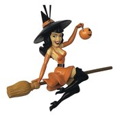 BETTIE PAGE TRICKS & TREATS WITCH ORNAMENT