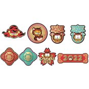 GARFIELD YEAR OF THE TIGER ENAMEL PIN SER 24PC BMB DS
