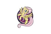 MY LITTLE PONY FLUTTERSHY AR ENAMEL PIN