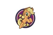 MY LITTLE PONY APPLEJACK AR ENAMEL PIN
