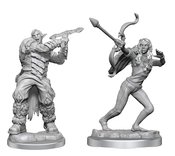 CRITICAL ROLE UNPAINTED MINIS ASHARI STONGUARD & SKYDANCER (