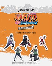 FRIENDS OF NARUTO TEMPORARY TATTOO 5 PK  (AUG229120) (C