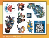 FCBD 2023 TEMPORARY TATTOOS (BAG OF 50)