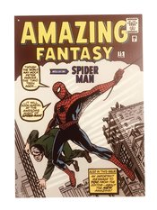 MARVEL AMAZING FANTASY 15 16X12IN METAL SIGN