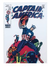MARVEL CAPTAIN AMERICA 111 16X12IN METAL SIGN