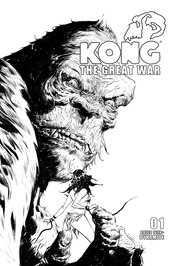 KONG GREAT WAR #1 CVR E 10 COPY INCV LEE B&W