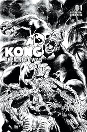 KONG GREAT WAR #1 CVR F 10 COPY INCV HITCH B&W
