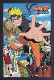 NARUTO LEAPING FRAMED PRINT