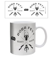 STAR WARS BOBA FETT SYMBOL CERAMIC MUG