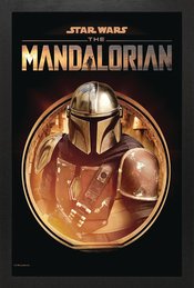 MANDALORIAN CIRCLE FRAMED PRINT