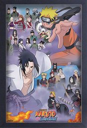 NARUTO SHIPPUDEN NARUTO CAST FRAMED PRINT