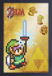 ZELDA MASTER SWORD LTTP FRAMED PRINT