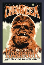 ROCK POSTER CHEWBACCA FRAMED PRINT