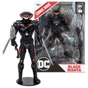 DC DIRECT AQUAMAN WV3 BLK MANTA 7IN AF W/COMIC CS