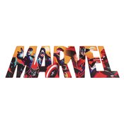 MARVEL CHARACTER COLLAGE WOOD WORD BLOCK