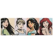 DISNEY PRINCESS LINE UP CANVAS WALL DECOR