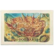 HARRY POTTER HOGWARTS MAP CANVAS WALL DECOR