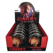 CHUCKY CHILDS PLAY CANDY TIN 12PC DISPLAY