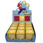 SUPER MARIO BROS QUESTION MARK COIN CANDY TIN 12PC DIS