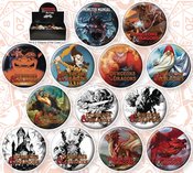 D&D COVERS 144 PIECE BUTTON ASST