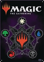 MAGIC THE GATHERING MANA SYMBOLS METAL SIGN