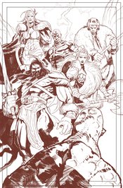 MIGHTY BARBARIANS #1 CVR M 7 COPY FOC GIZZI LINE ART