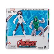 AVENGERS 60TH ANN LEG CPT MARVEL/DR DOOM 6IN AF 2PK CS