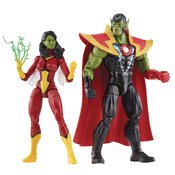 AVENGERS 60TH LEG SKRULL QUEEN/SUPER SKRULL 6IN AF 2PK CS (N