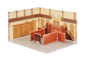 ACE ATTORNEY ACRYLIC DIORAMA BACKGROUND COURTROOM