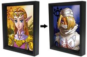 LEGEND OF ZELDA SHEIK & ZELDA 3D LENTICULAR SHADOWBOX