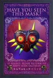 LOZ HAVE YOU SEEN THIS MASK FRAMED PRINT