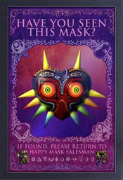 LOZ HAVE YOU SEEN THIS MASK FRAMED PRINT