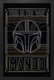 MANDALORIAN THIS IS THE WAY FRAMED PRINT