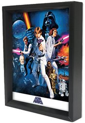 STAR WARS A NEW HOPE 3D LENTICULAR SHADOW BOX