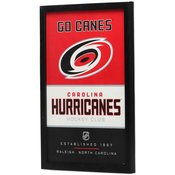 CAROLINA HURRICANES FRAMED WOOD WALL DECOR